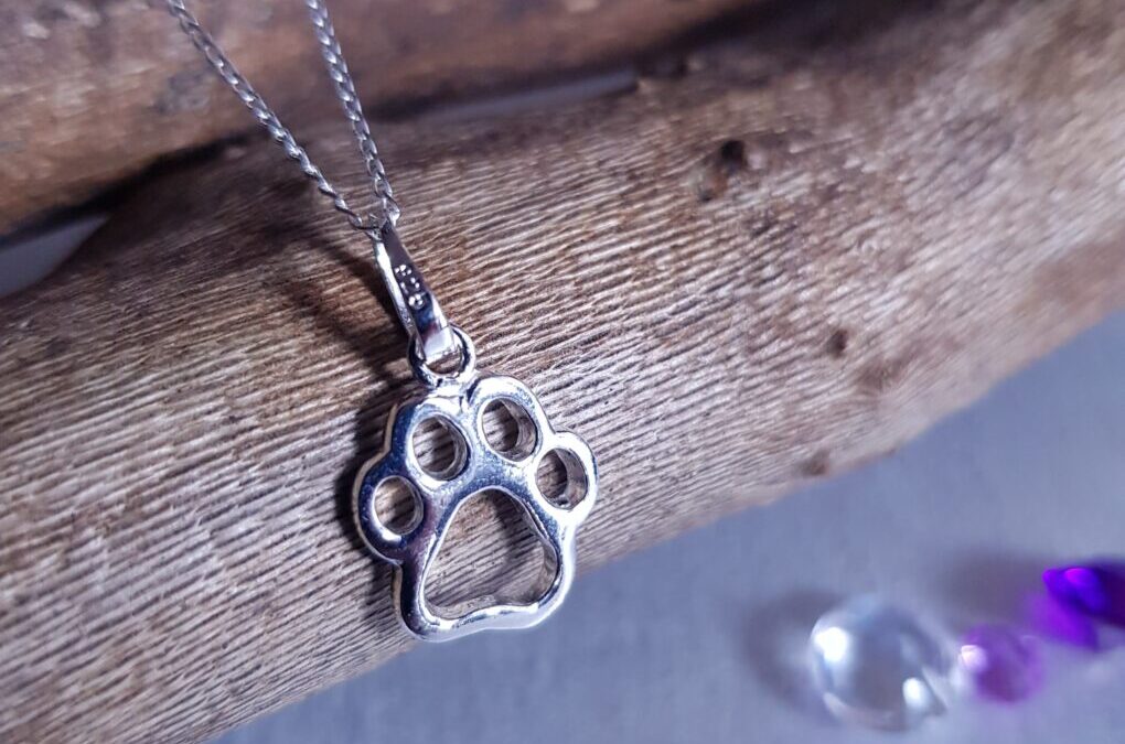 Silver Paw Print Necklace
