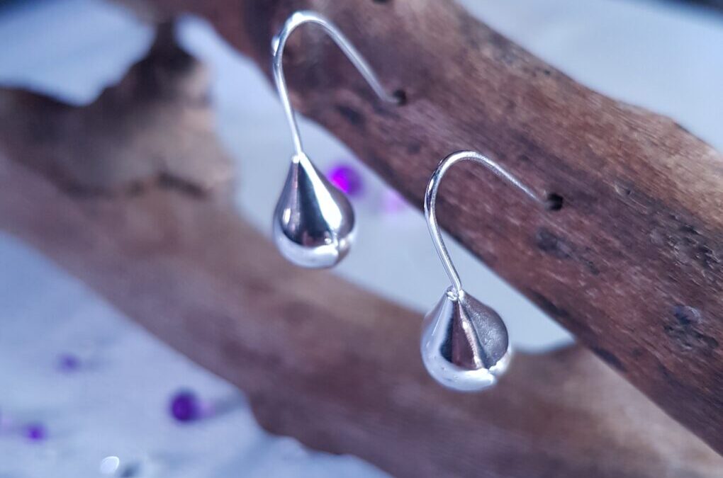 Silver Peardrop Earrings