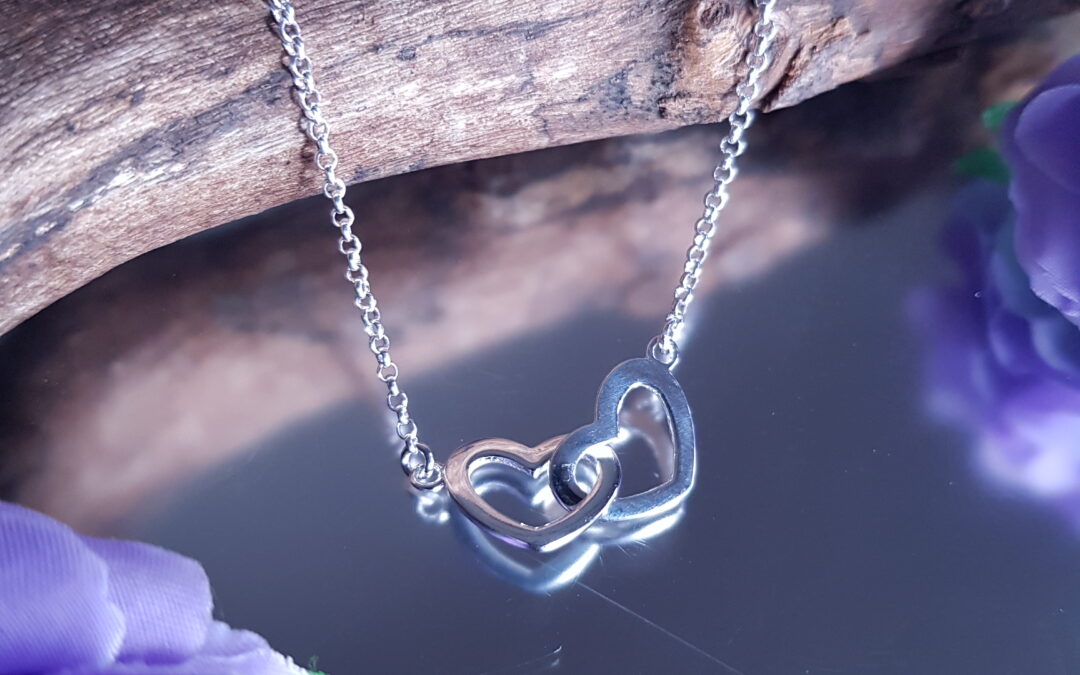 Double Heart Silver Bracelet