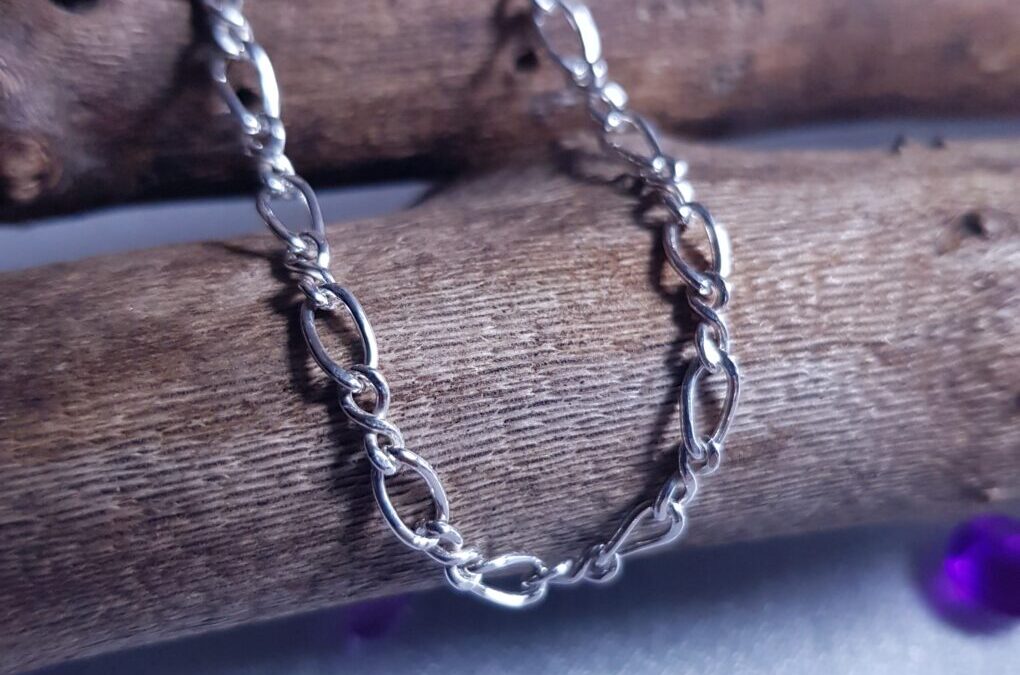 Silver Figaro Bracelet