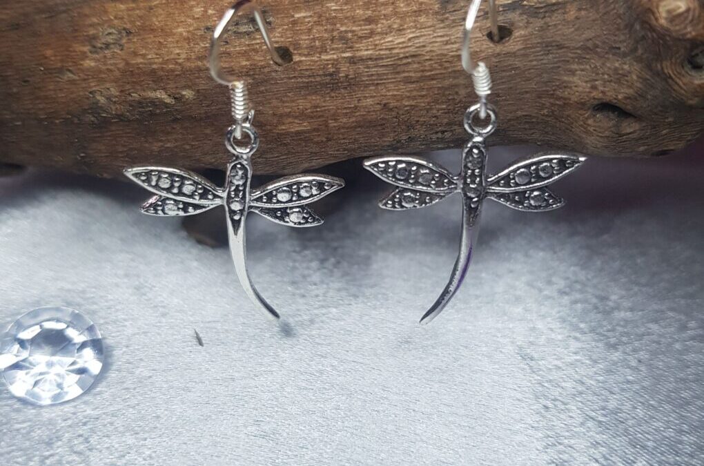 Dragonfly Silver Earrings