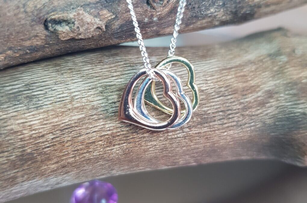 Triple Heart Silver Necklace