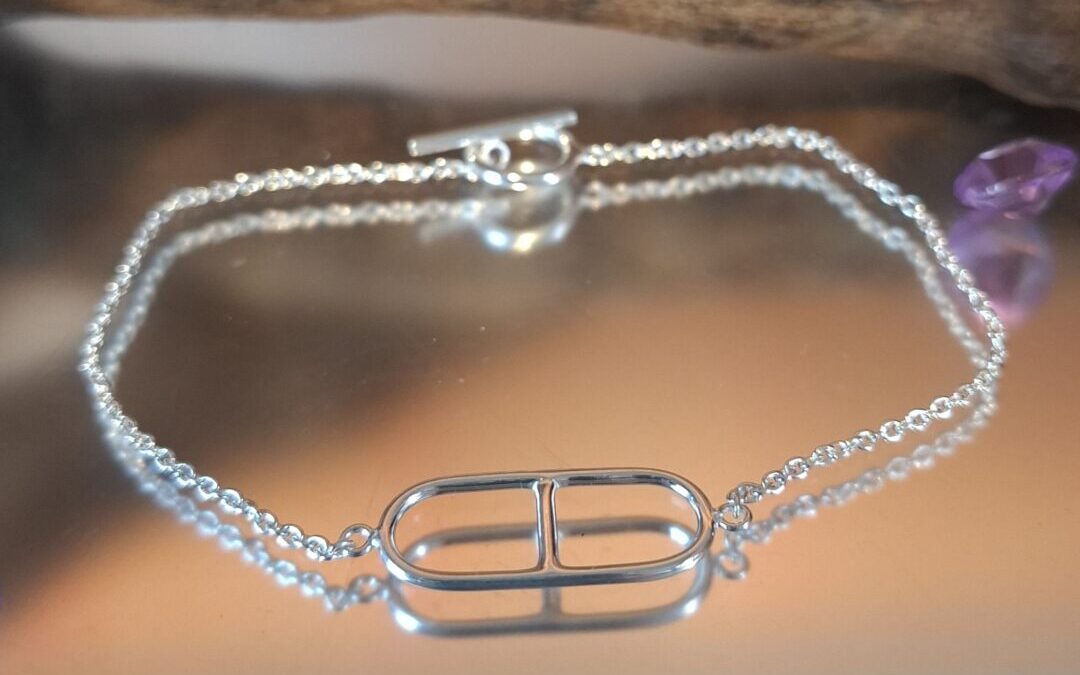 Geometric Silver Bracelet