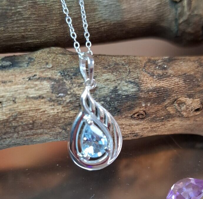 Blue Topaz Silver Necklace